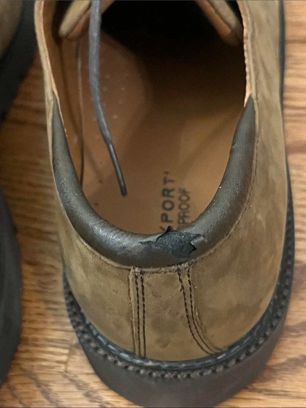 Rockport Waterproof Men's Brown Suede Shoes, Size 15 Style ME4119